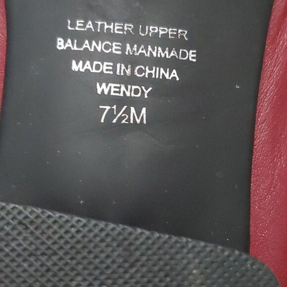 Karen Scott dark red Wendy flats Sz 7.5 - Picture 6 of 6